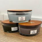 3x Woodwick geurkaarsen (ongebruikt), Ophalen, Nieuw, Overige materialen, Minder dan 25 cm