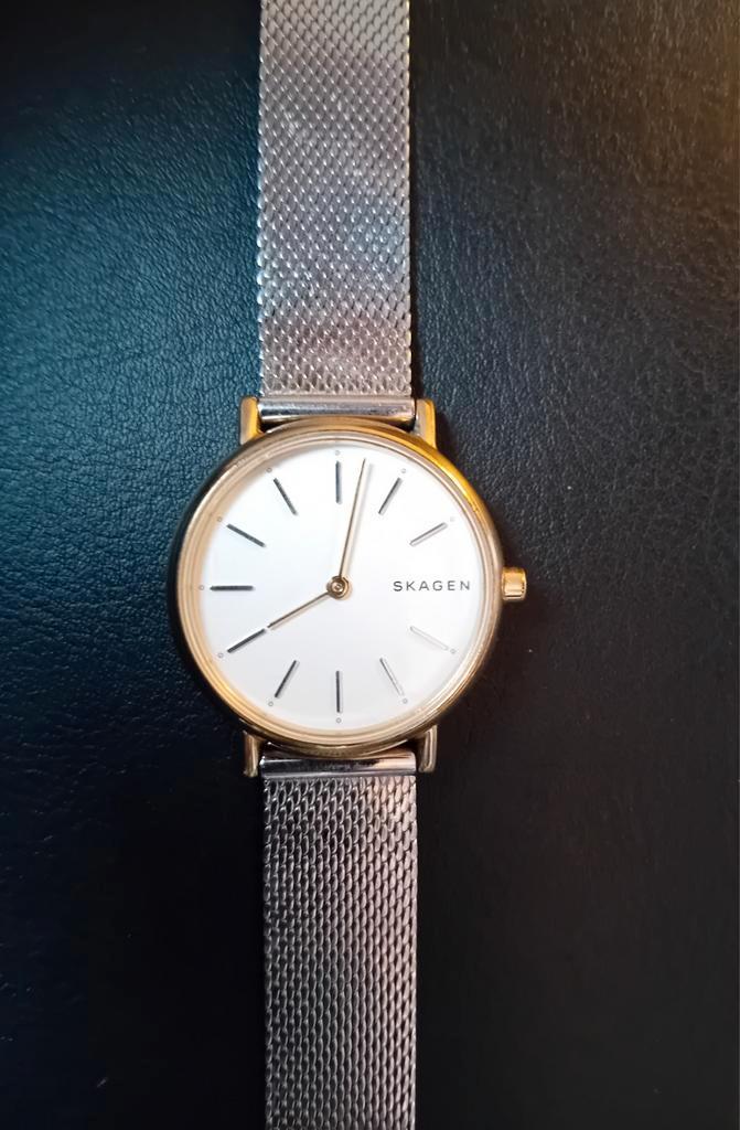 Mooi stijlvol tijdloos dameshorloge Skagen, Sieraden, Tassen en Uiterlijk, Horloges | Dames, Overige merken, Staal, Ophalen of Verzenden