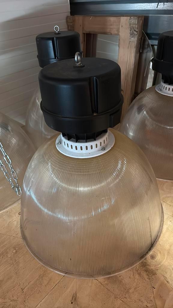 Industriële lampen 4 stuks., Huis en Inrichting, Lampen | Hanglampen, Zo goed als nieuw, 50 tot 75 cm, Ophalen