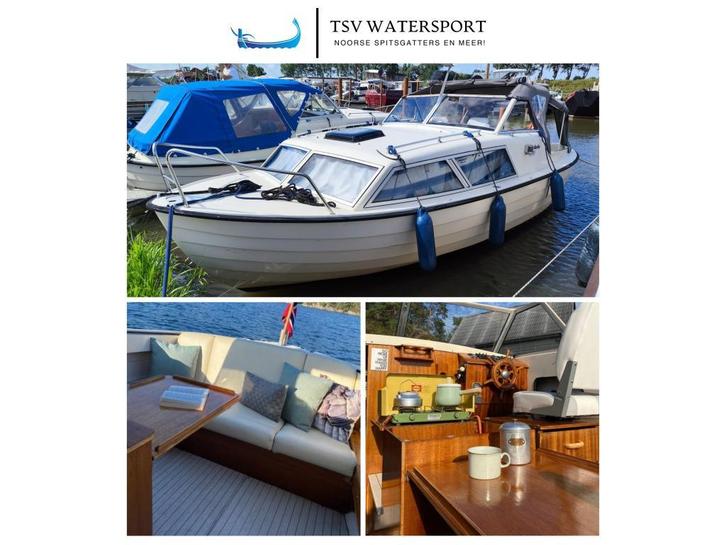 Bijzonder nette Nidelv 24!, Watersport en Boten, Motorboten en Motorjachten, Gebruikt, Polyester, 6 tot 9 meter, Diesel, 10 tot 30 pk