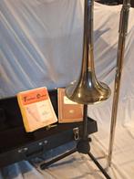 Trombone (Schenkelaar) + Boeken & Standaard, Muziek en Instrumenten, Blaasinstrumenten | Trombones, Ophalen of Verzenden, Gebruikt