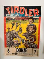 Prachtige Oude Tiroler Circus Poster, Verzamelen, Rechthoekig Staand, Ophalen of Verzenden, Zo goed als nieuw, A1 t/m A3