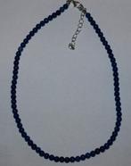 ketting van 4 mm kraaltjes lapis lazuli 38 cm lang, Sieraden, Tassen en Uiterlijk, Kettingen, Ophalen of Verzenden, Nieuw, Blauw