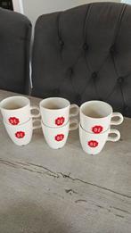 Douwe Egberts koffiekopjes 6x, Huis en Inrichting, Ophalen of Verzenden, Zo goed als nieuw, Overige stijlen, Kop(pen) en/of Schotel(s)