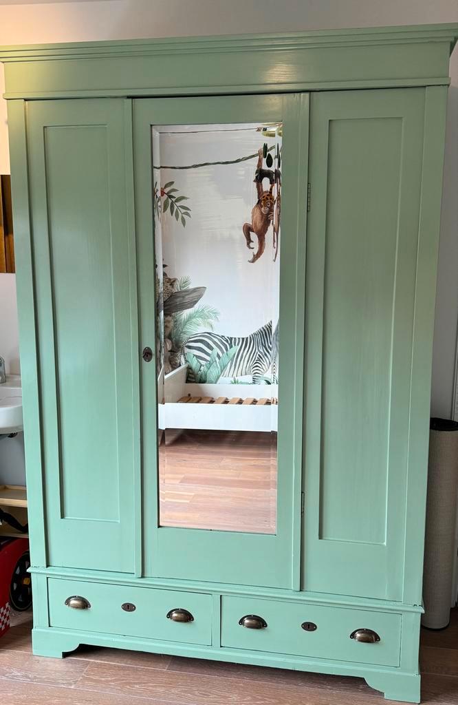 Antieke Linnenkast, volledig gerestaureerd., Huis en Inrichting, Kasten | Kledingkasten, Zo goed als nieuw, 200 cm of meer, 100 tot 150 cm