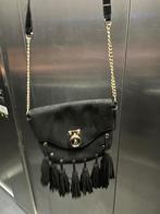 Zwarte Schoudertas met Franjes, Sieraden, Tassen en Uiterlijk, Ophalen of Verzenden, Nieuw, Zwart