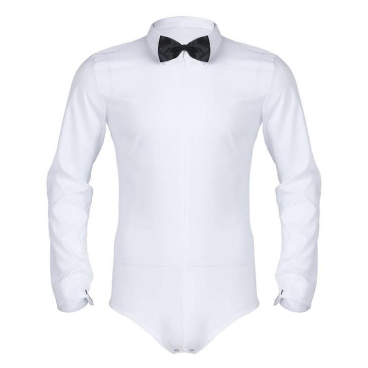 Heren kostuum bodysuit / overhemd witte catsuit romper, Kleding | Heren, Carnavalskleding en Feestkleding, Nieuw, Kleding, Overige thema's