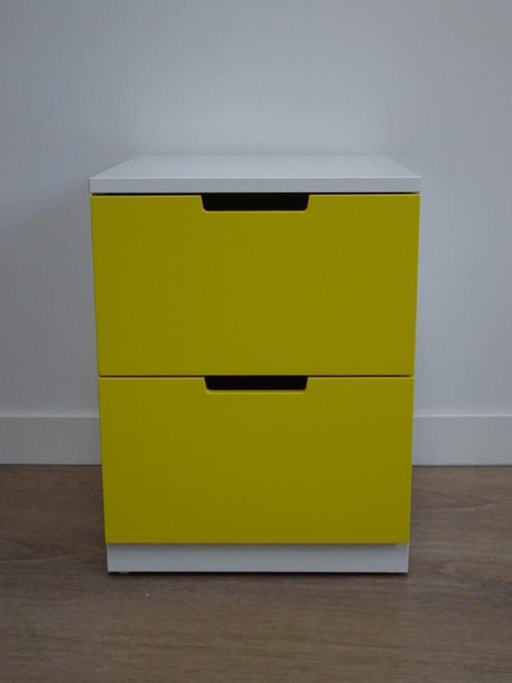 Ikea Nordli kastje 2 lades / nachtkastje, Huis en Inrichting, Kasten | Ladekasten, Gebruikt, Minder dan 100 cm, 50 tot 100 cm