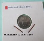 Nederland, 10 cent 1948, Postzegels en Munten, Munten | Nederland, Koningin Wilhelmina, 10 cent, Ophalen of Verzenden, Losse munt