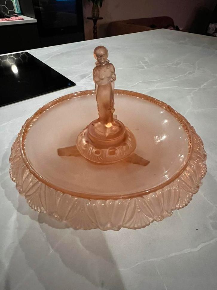 Art Deco figuur van Walther & Söhne centerpiece, Antiek en Kunst, Antiek | Schalen, Ophalen of Verzenden