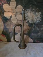 Oude koperen trompet, Antiek en Kunst, Ophalen of Verzenden