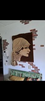 Groot retro wandkleed, Huis en Inrichting, Woonaccessoires | Wanddecoraties, Ophalen of Verzenden, Zo goed als nieuw