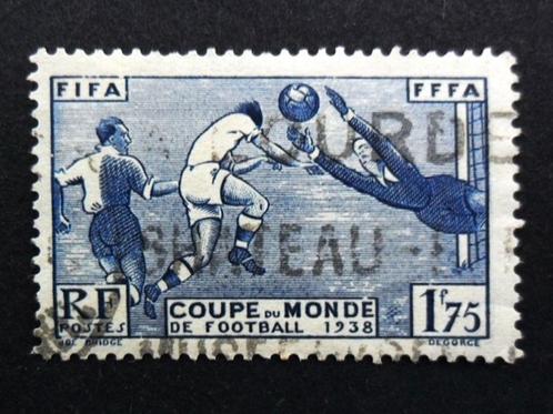 Frankrijk yvert-396 Wereldcup Voetbal Paris 1938 (catw €15,-, Postzegels en Munten, Postzegels | Europa | Frankrijk, Gestempeld