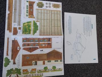 * 2 bouwplaten Duitse oude boerderijen *  beschikbaar voor biedingen