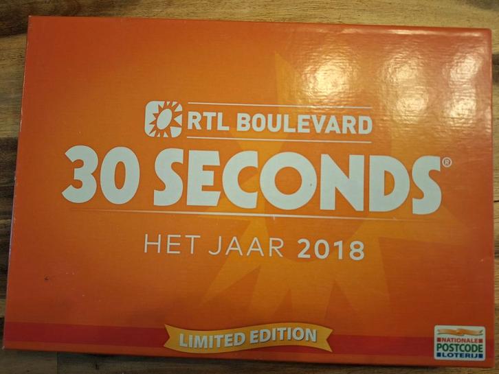 30 Seconds RTL Boulevard - Limited Edition, Hobby en Vrije tijd, Gezelschapsspellen | Bordspellen, Zo goed als nieuw, Drie of vier spelers