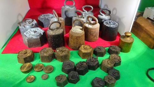 Diverse gewichten voor weegschaal., Antiek en Kunst, Antiek | Gereedschap en Instrumenten, Ophalen of Verzenden