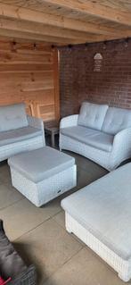 2 tuinbankjes en ligbed, Tuin en Terras, Tuinsets en Loungesets, Ophalen, Zo goed als nieuw, Bank