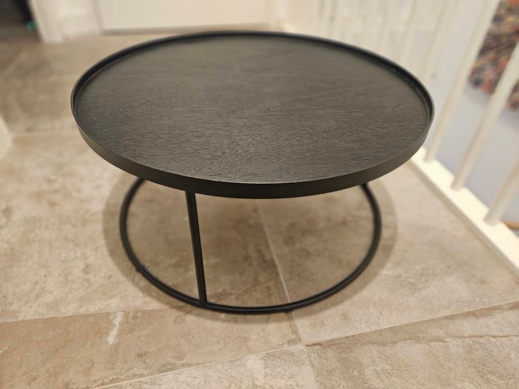 Salontafel met dienblad - 60cm, kan onder andere tafel, Minder dan 45 cm, Minder dan 55 cm, Gebruikt, Metaal of Aluminium