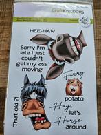 CraftEmotions Clearstempels - Grappige Dieren, Hobby en Vrije tijd, Ophalen of Verzenden, Zo goed als nieuw, Clearstamp