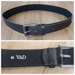 Donker bruine leren riem met metalen gesp - V&D maat 95, Kleding | Dames, Riemen en Ceinturen, Echt leder, 90 tot 100 cm, Ophalen of Verzenden