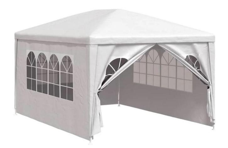 Feesttent Paviljoen Partytent Wit 3 x 4 m GRATIS VERZENDING!, Tuin en Terras, Partytenten, Nieuw, Partytent, 2 meter of meer, Minder dan 5 meter