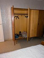 antiek bed en kleerkast en spiegel, Ophalen, Zo goed als nieuw, Tweepersoons, Antiek