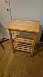 Houten trolley met wielen, Ophalen, Gebruikt, 50 tot 100 cm, Modern