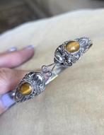 Prachtige zilveren (900) BALINESE DRAKEN armband TIJGEROOG, Ophalen, Zo goed als nieuw, Met edelsteen, Zilver