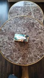 Salontafel set van merk, Huis en Inrichting, Tafels | Bijzettafels, Ophalen of Verzenden, Rond, Minder dan 55 cm