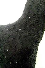 glitter Pailletten stretch jurk gothic punk rock party kerst, Kleding | Dames, Jurken, Verzenden, Zwart, Zo goed als nieuw, Maat 36 (S)