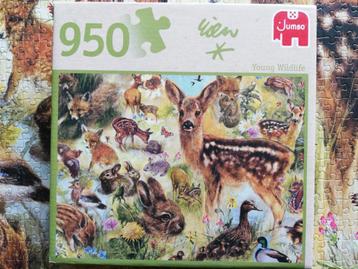 Puzzel 950 stukjes: Young Wildlife beschikbaar voor biedingen