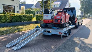 Maatwerk multitransporter met rijplaten machine transporter beschikbaar voor biedingen