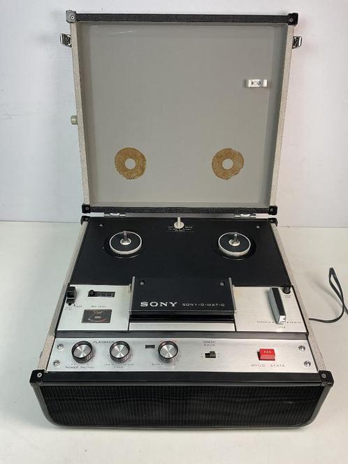 Vintage Sony Reel To Reel Tape Recorder Sony-O-Matic TC-105, Audio, Tv en Foto, Bandrecorders, Bandrecorder, Met stofkap, Ophalen of Verzenden