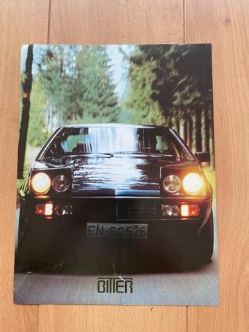 Bitter SC Coupé  Grote folder - brochure beschikbaar voor biedingen