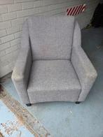 Grijze fauteuil stoel, Huis en Inrichting, Minder dan 50 cm, Gebruikt, Minder dan 75 cm, Ophalen of Verzenden