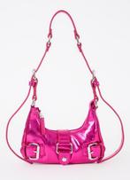 Núnoo Palma Recycled schoudertas met metallic finish fuchsia, Sieraden, Tassen en Uiterlijk, Tassen | Schoudertassen, Ophalen of Verzenden