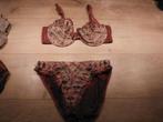 burgundy rood lingeriesetje Miriale, driedelig, mt M, Kleding | Dames, Ondergoed en Lingerie, Miriale, Verzenden, Rood, Setje
