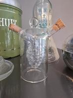Vintage 2-in-1 olie- en azijndispenser met druivenmotieven, Ophalen of Verzenden