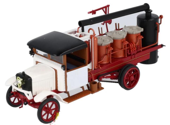 Jsn Atlas 1:43 Berliet CBA 9 Tankwagen 2 Assi 1925 wit rood, Hobby en Vrije tijd, Modelauto's | 1:43, Nieuw, Auto, Overige merken