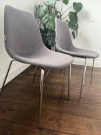 Zuiver eerkamerstoelen 2 stuks, Huis en Inrichting, Stoelen, Ophalen, Grijs, Stof