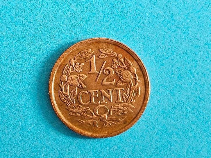 Halve cent 0,5 cent 1937, Postzegels en Munten, Munten | Nederland, Losse munt, Overige waardes, Koningin Wilhelmina, Ophalen of Verzenden