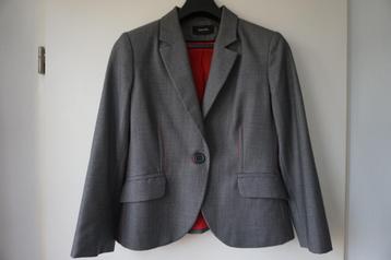Tintoretto jasje blazer colbert grijs rood maat 38 - 40 / M beschikbaar voor biedingen