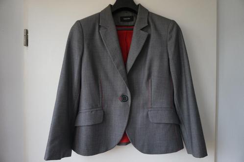 Tintoretto jasje blazer colbert grijs rood maat 38 - 40 / M, Kleding | Dames, Jasjes, Kostuums en Pakken, Gedragen, Jasje, Maat 38/40 (M)