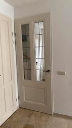 Mooie woonkamer opdek deur met glas in lood. 231,5x88, Doe-het-zelf en Verbouw, Deuren en Horren, Ophalen, Gebruikt, 80 tot 100 cm