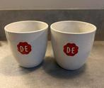2 Douwe Egberts mokken, Ophalen, Zo goed als nieuw, Overige stijlen, Kop(pen) en/of Schotel(s)