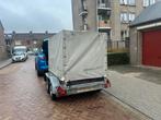 Aanhangwagen met huif 2x1,25 meter, Ophalen of Verzenden, Gebruikt