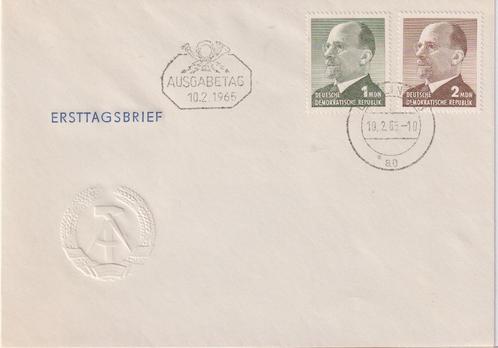 DDR 029 1965 President, Postzegels en Munten, Postzegels | Eerstedagenveloppen, Onbeschreven, Europa, Ophalen of Verzenden