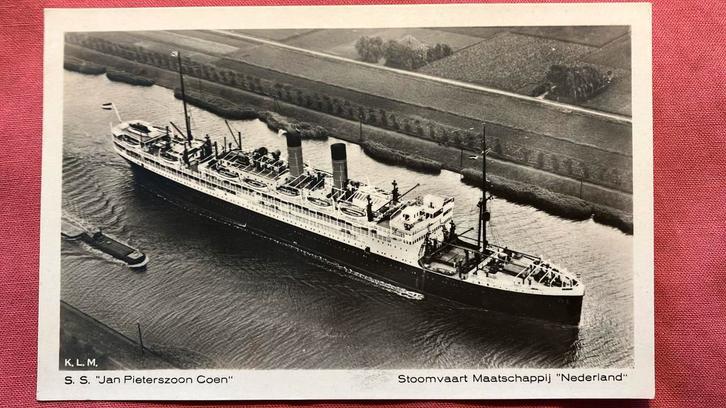 ss J.P. Coen SMN Noordzeekanaal polders boerderijen, Verzamelen, Ansichtkaarten | Nederland, Ophalen of Verzenden