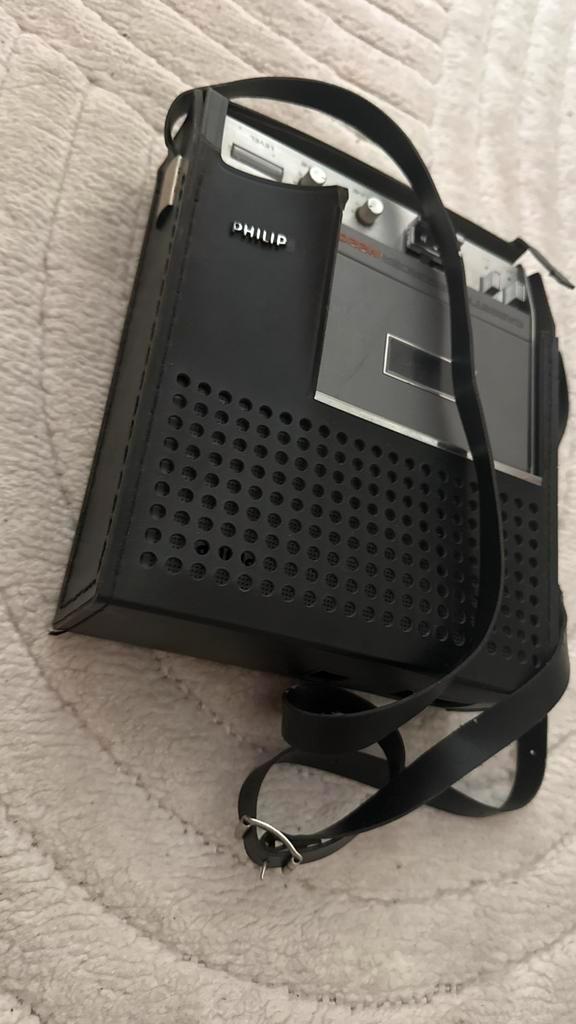 Philips cassette recorder – vintage, Audio, Tv en Foto, Radio's, Zo goed als nieuw, Ophalen