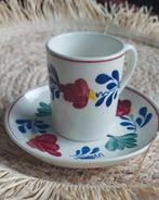Prachtig mokkakopje boerenbont, Antiek en Kunst, Antiek | Servies los, Ophalen of Verzenden
